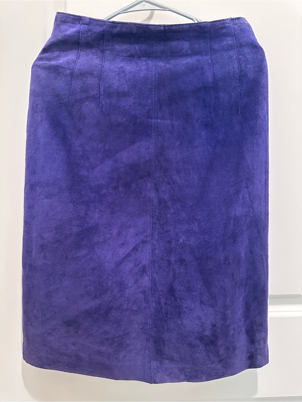 Dana Brook VTG Elegant Purple Suede Pencil Skirt